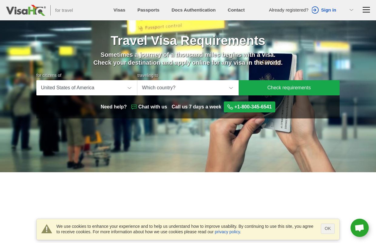  Visa Requirements | VisaHQ 